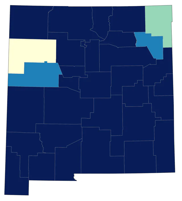 White-throated Sparrow county map