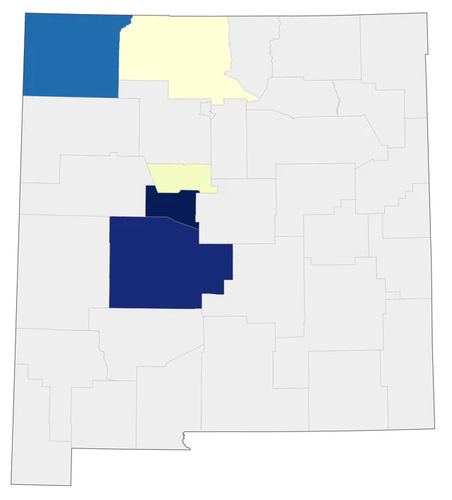 Whooping Crane county map