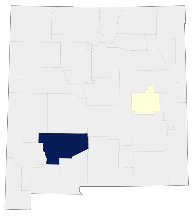 Yellow-footed Gull county map