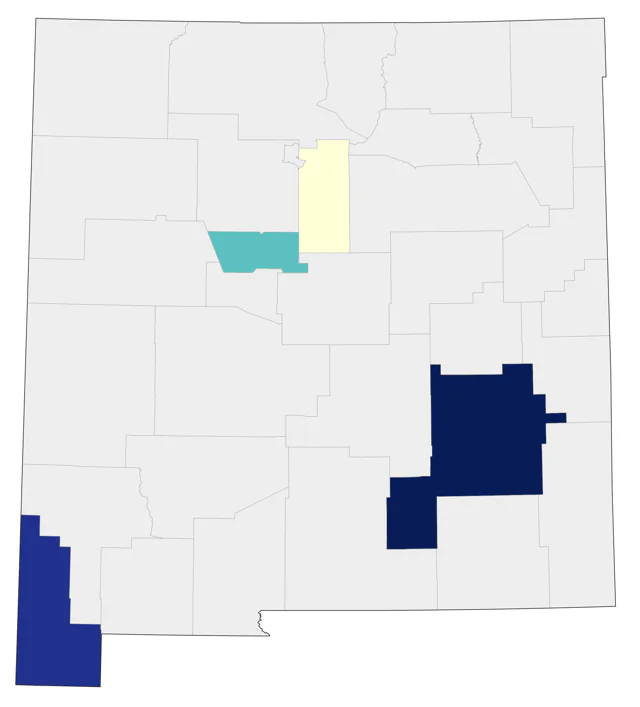 Yellow Grosbeak county map