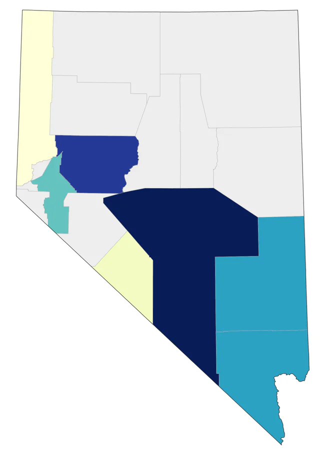 American Golden-Plover county map