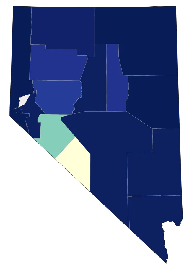 American Goshawk county map