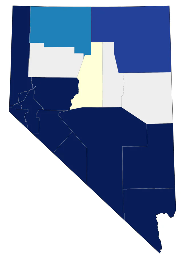Anna's Hummingbird county map