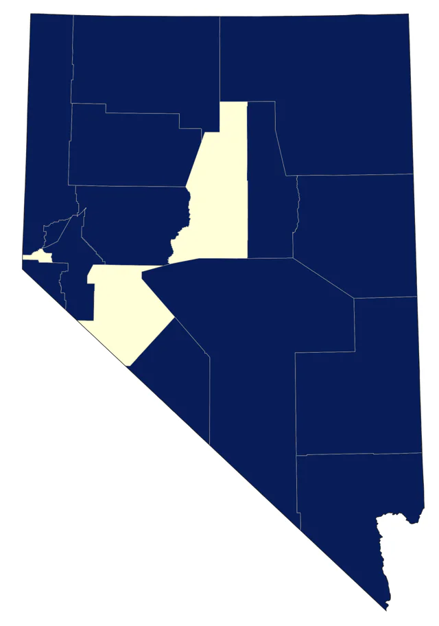Ash-throated Flycatcher county map