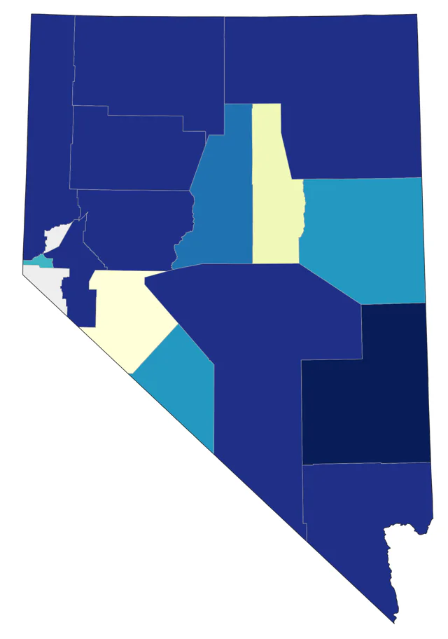 Baird's Sandpiper county map