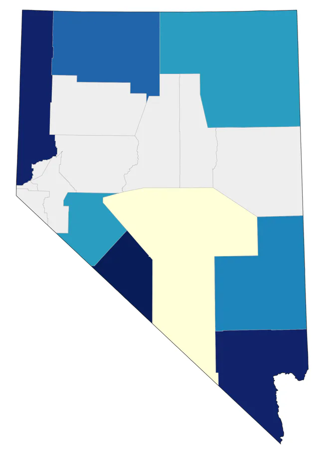 Baltimore Oriole county map