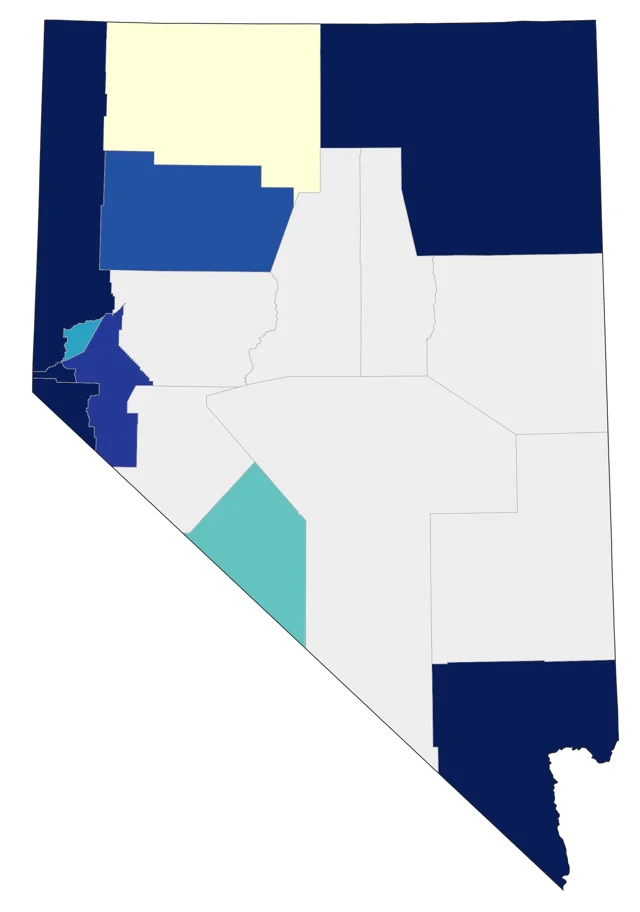 Band-tailed Pigeon county map