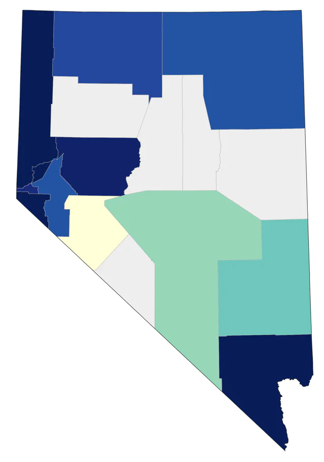 Barrow's Goldeneye county map