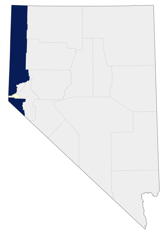 Black-backed Woodpecker county map