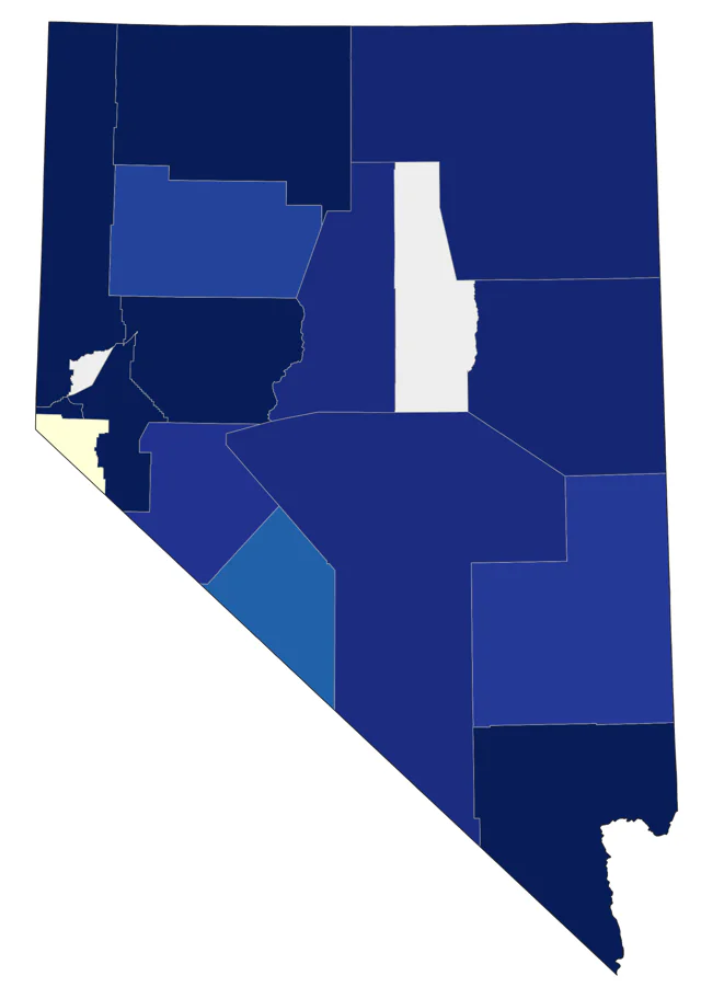 Black-bellied Plover county map