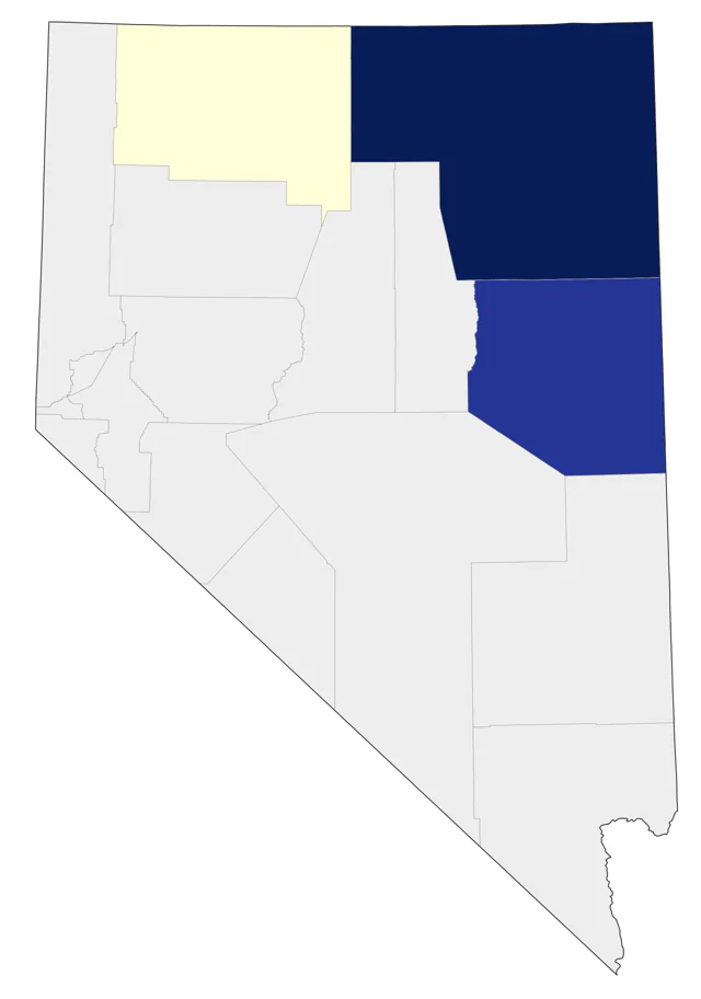Black-capped Chickadee county map