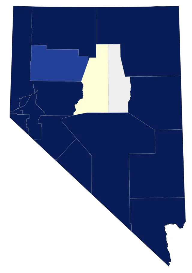Black Phoebe county map