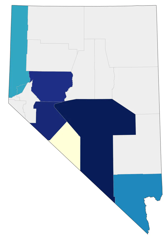Blue-winged Warbler county map