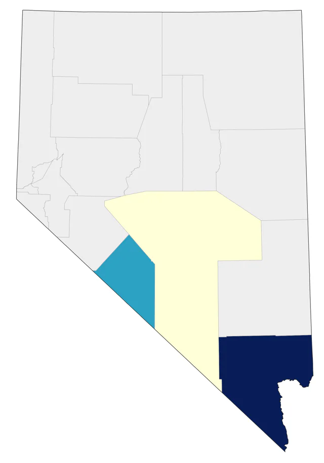 Bronzed Cowbird county map