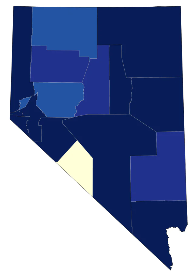 Brown Creeper county map
