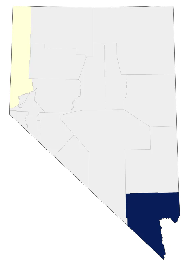 Budgerigar county map
