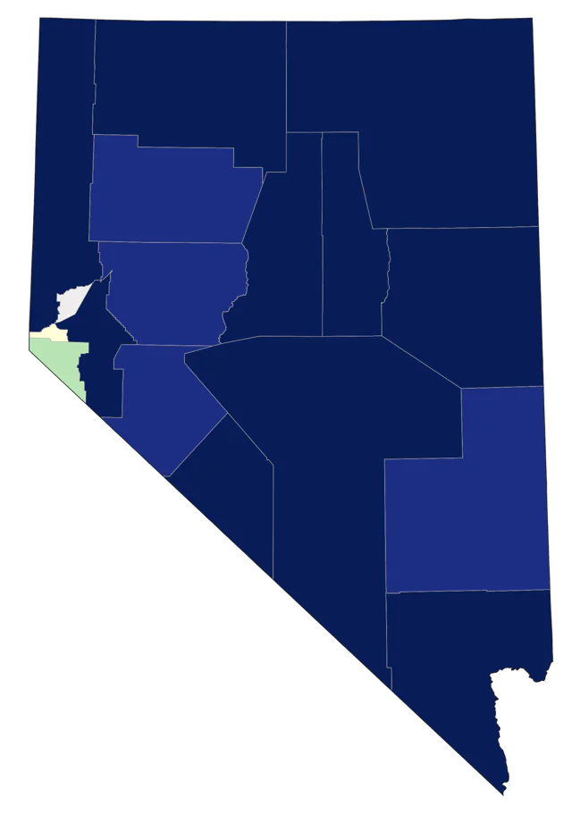 Burrowing Owl county map