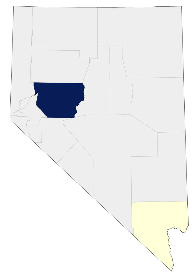 Common Crane county map