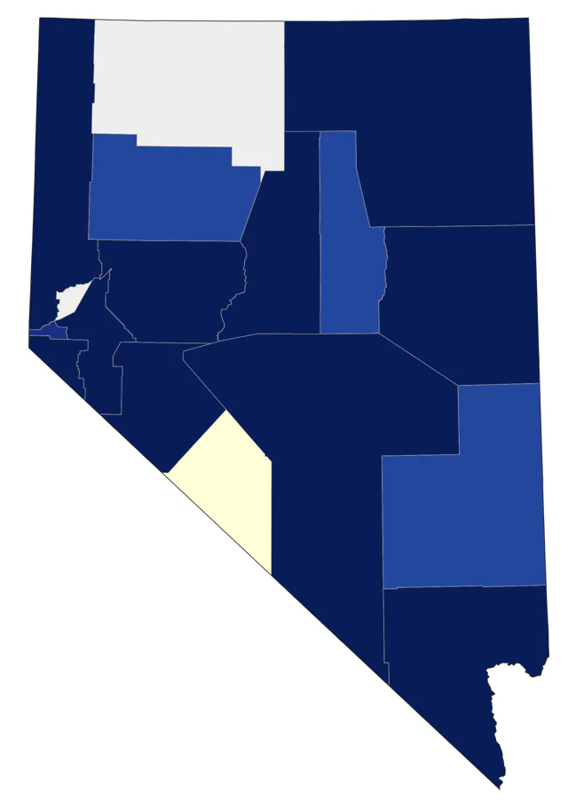 Common Loon county map