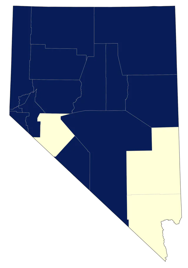 Common Nighthawk county map