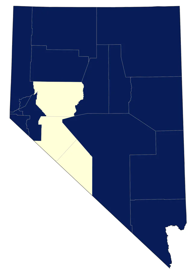 Common Poorwill county map