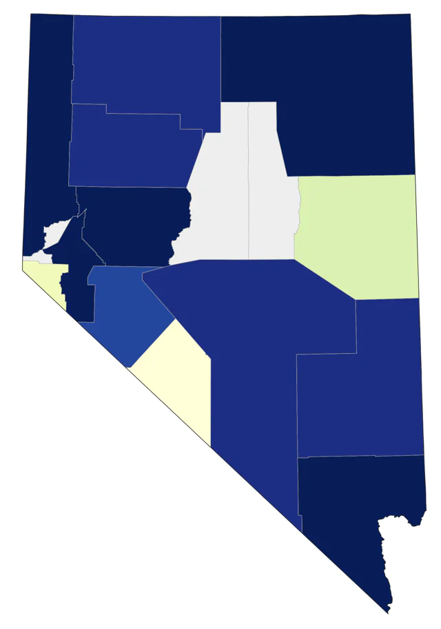 Common Tern county map