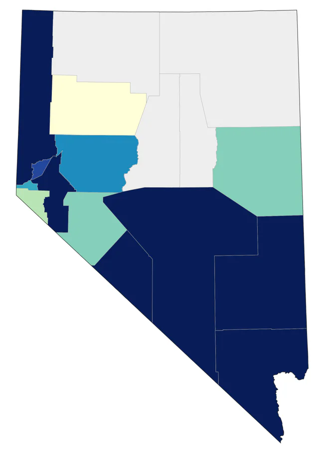 Costa's Hummingbird county map