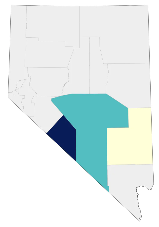 Crested Caracara county map