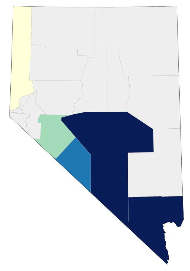 Dickcissel county map