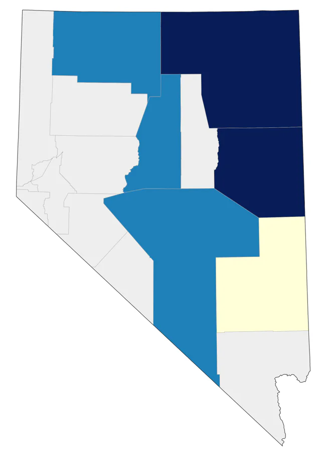 Dusky Grouse county map