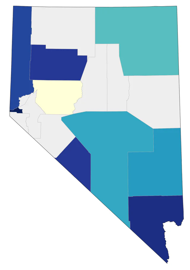 Eastern Phoebe county map