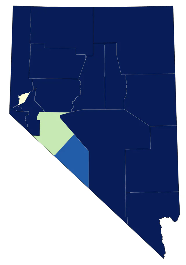 Ferruginous Hawk county map
