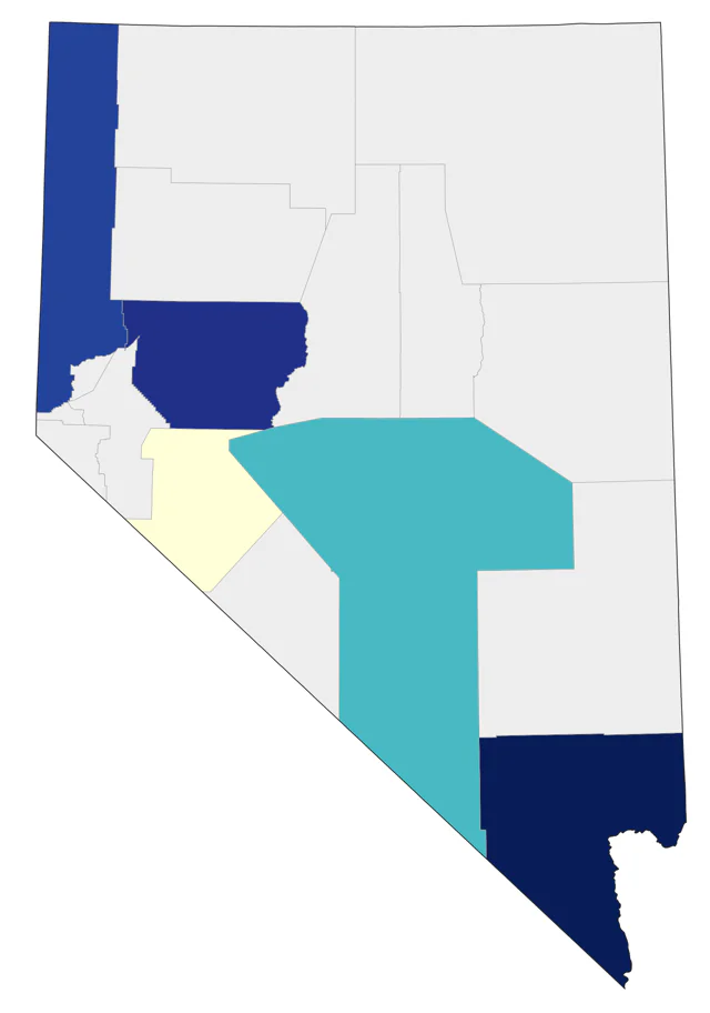 Glaucous Gull county map