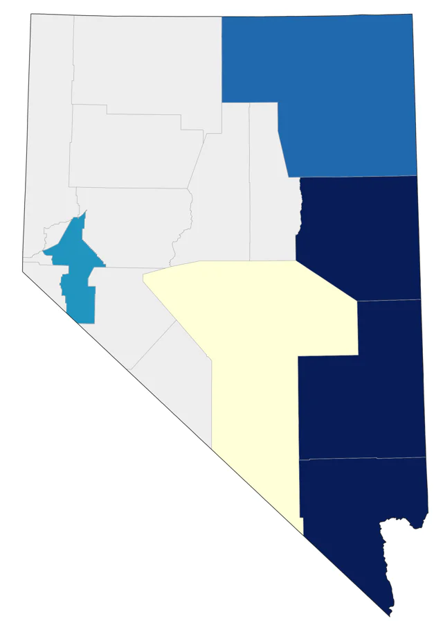 Grace's Warbler county map