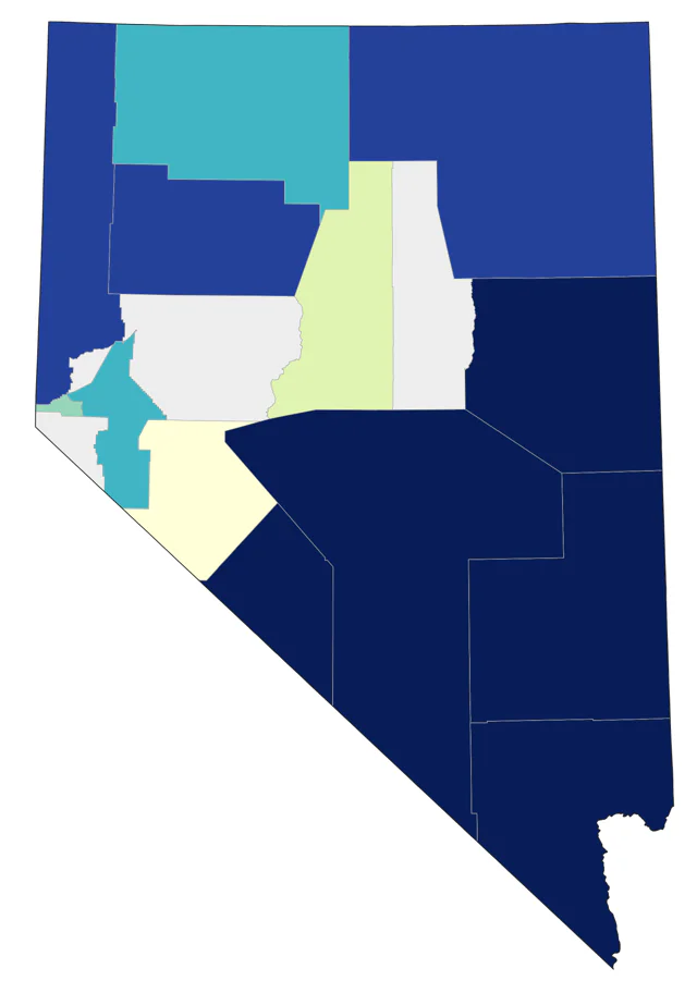 Gray Catbird county map