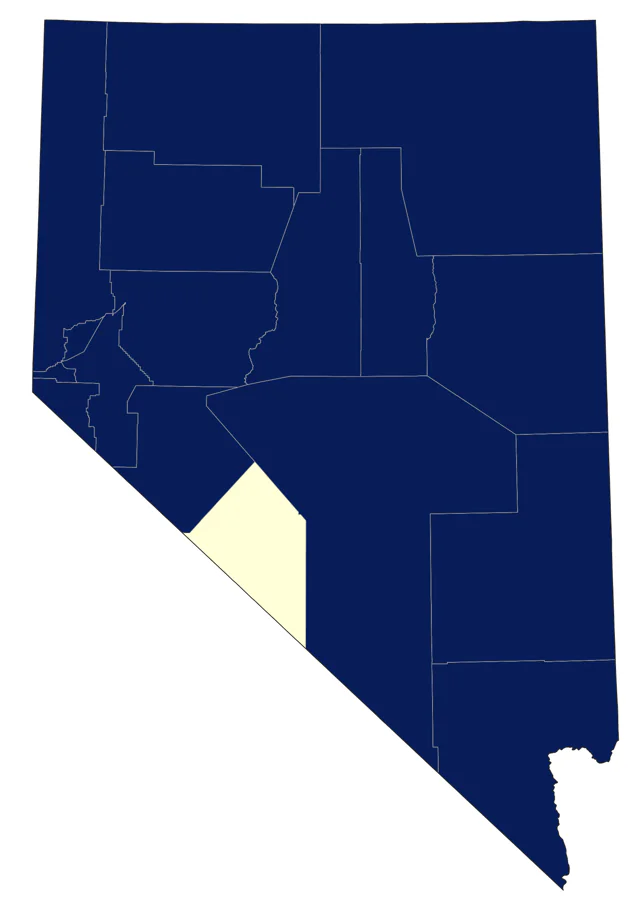 Great Blue Heron county map