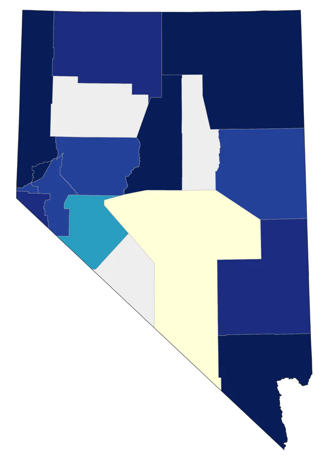 Greater Scaup county map