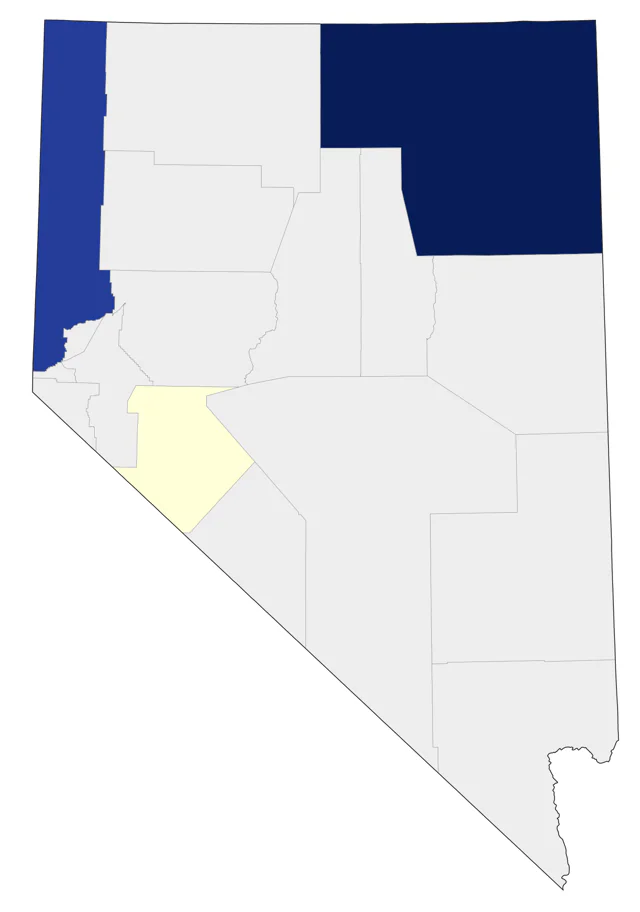 Harlequin Duck county map