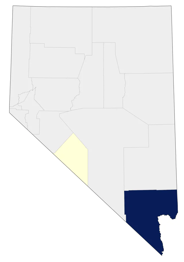 Hepatic Tanager county map