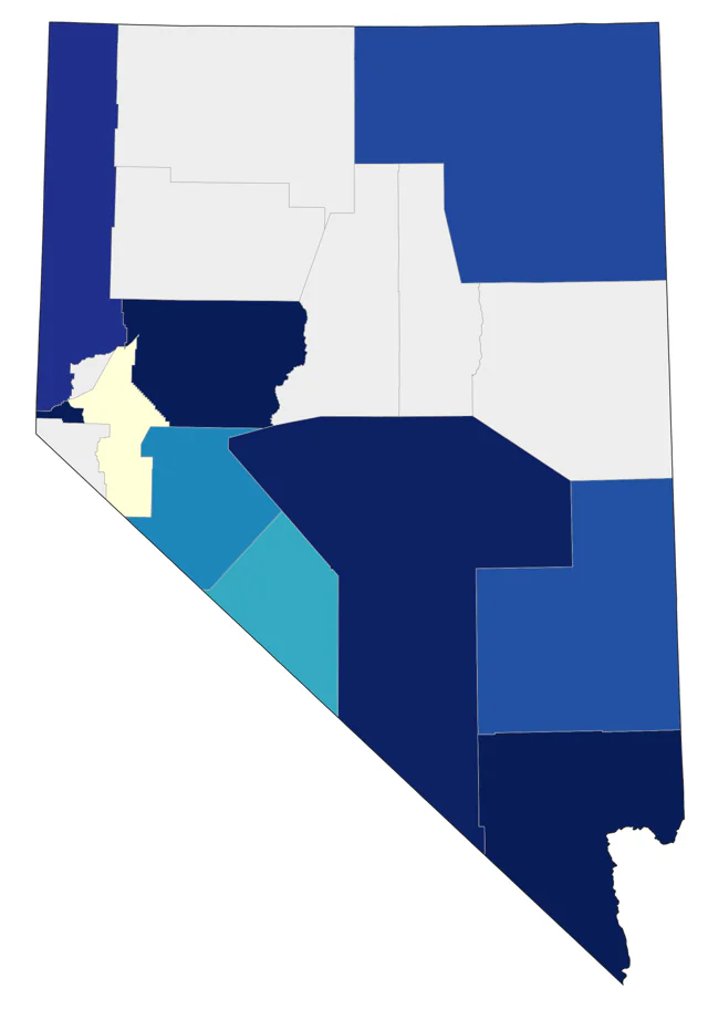 Hudsonian Whimbrel county map