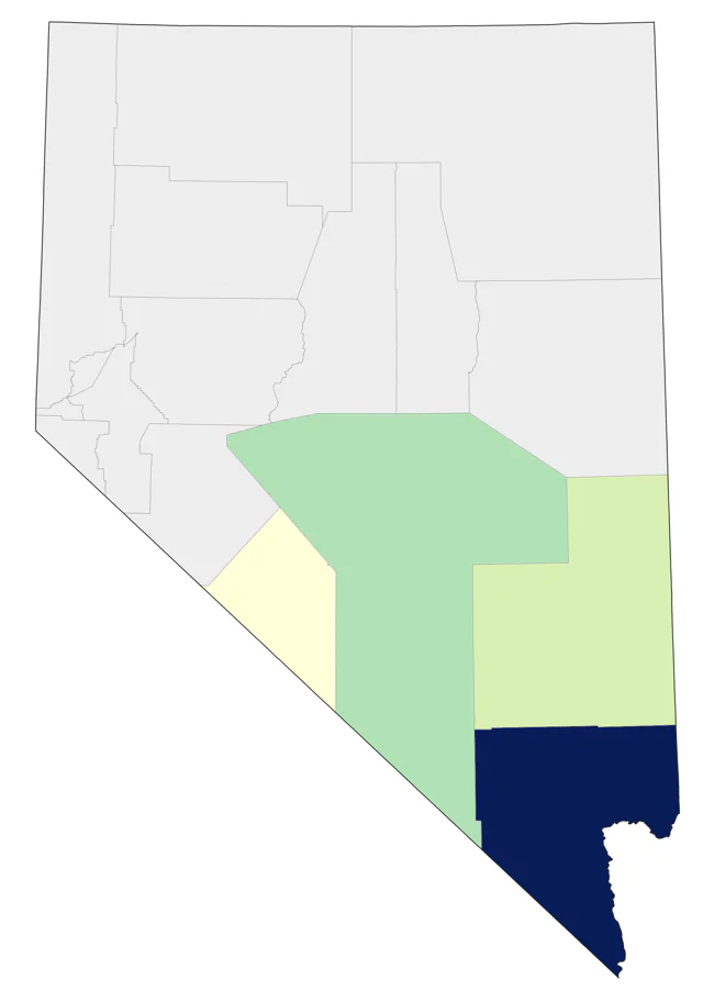 Inca Dove county map