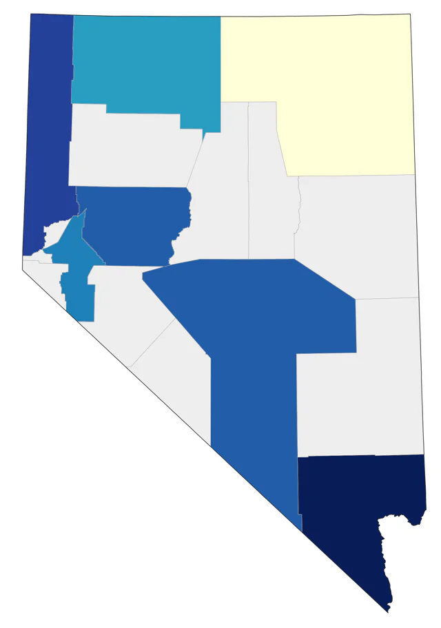 Indian Peafowl county map