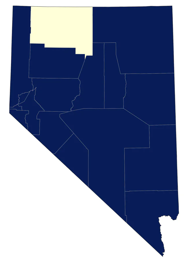 Juniper Titmouse county map
