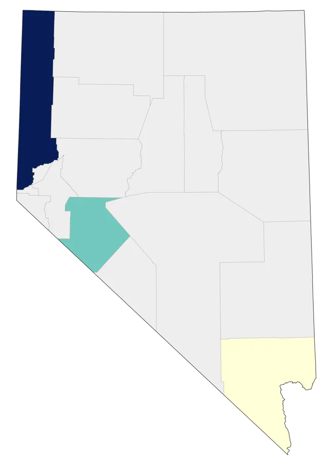 Laughing Gull county map