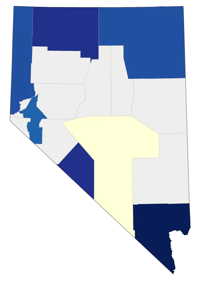 Least Flycatcher county map