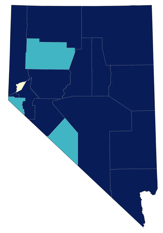Least Sandpiper county map