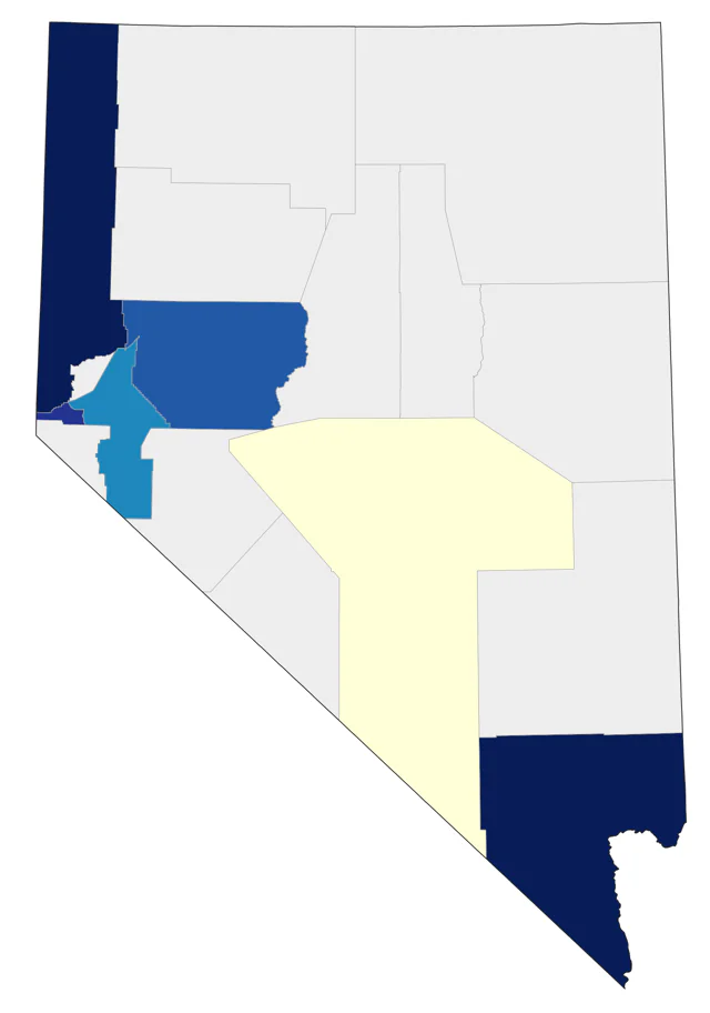 Lesser Black-backed Gull county map