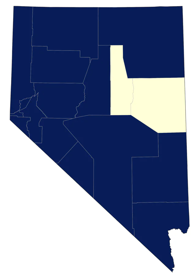 Lincoln's Sparrow county map