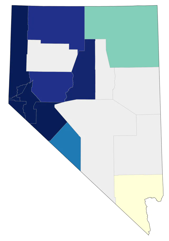 Mountain Quail county map