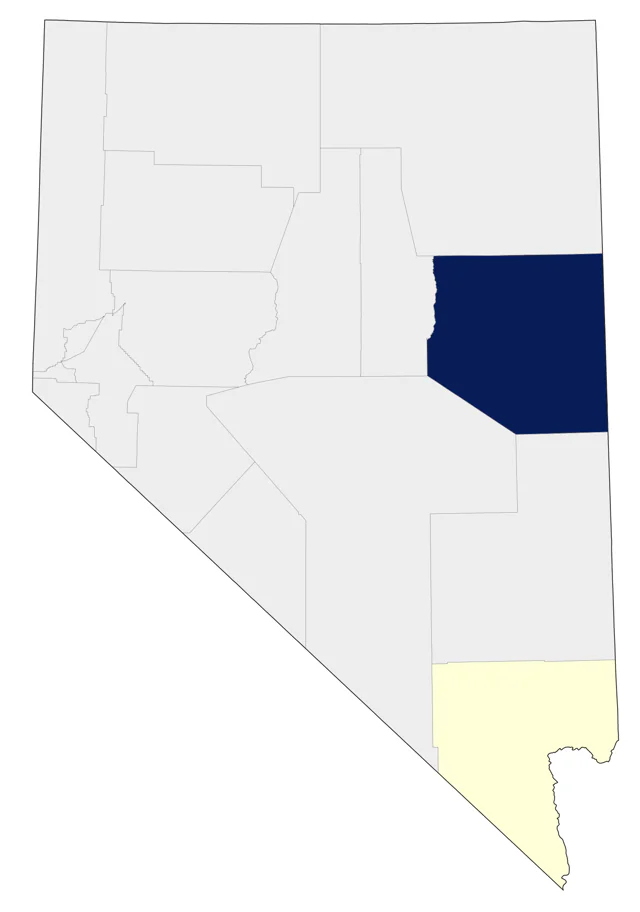 Northern Cardinal county map